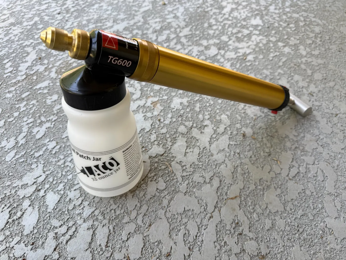 Laco TG600 texture tool used for drywall texture matching