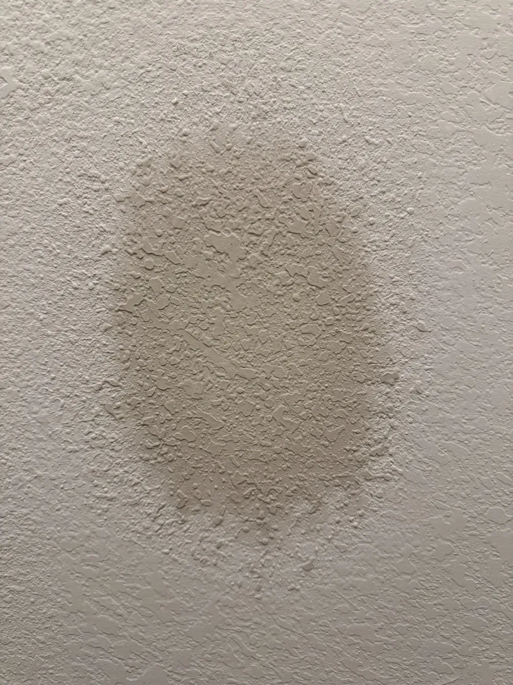 Drywall texture blending repair example in Spring TX